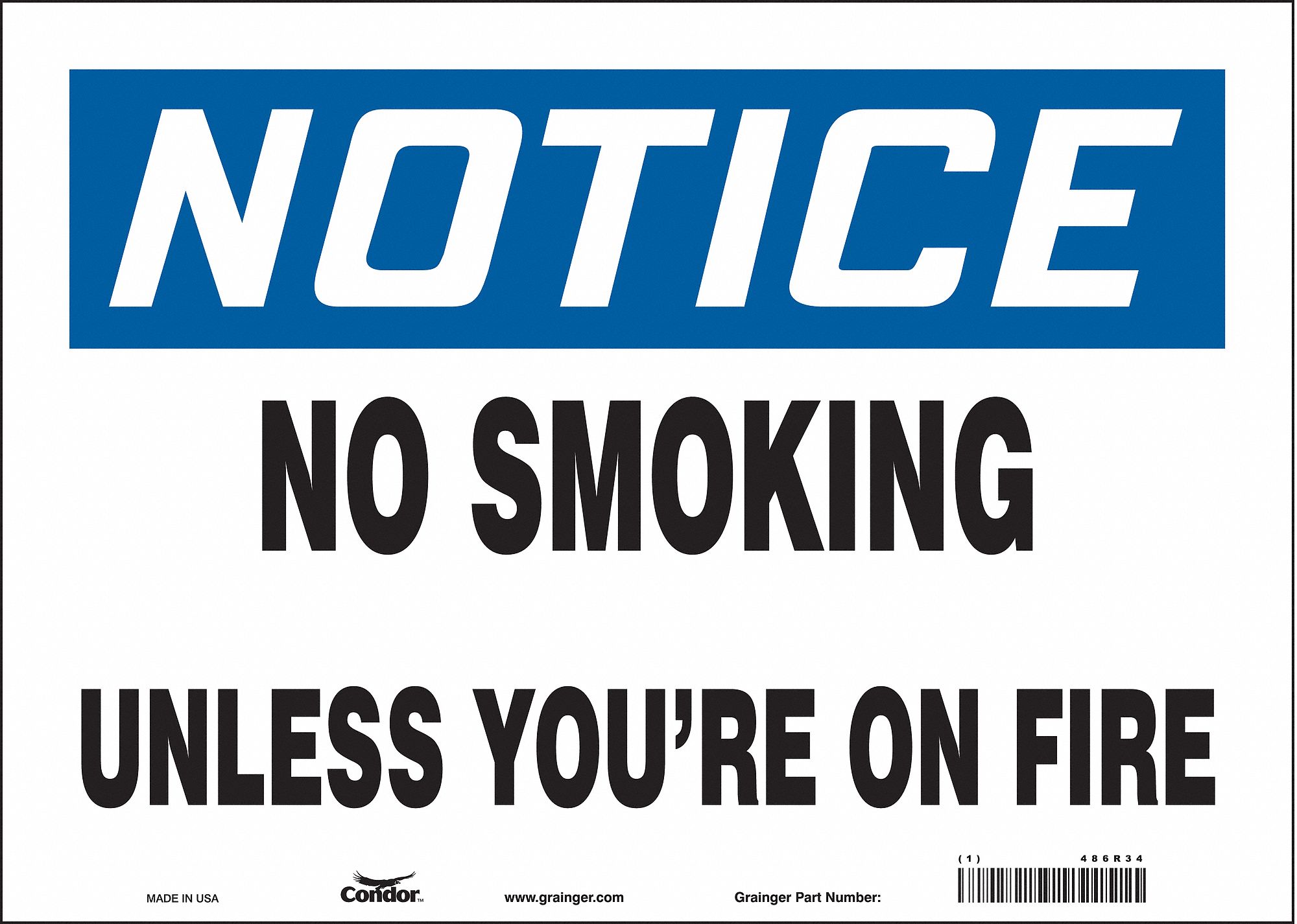 Safety Sign, 10 in x 14 in, Vinyl