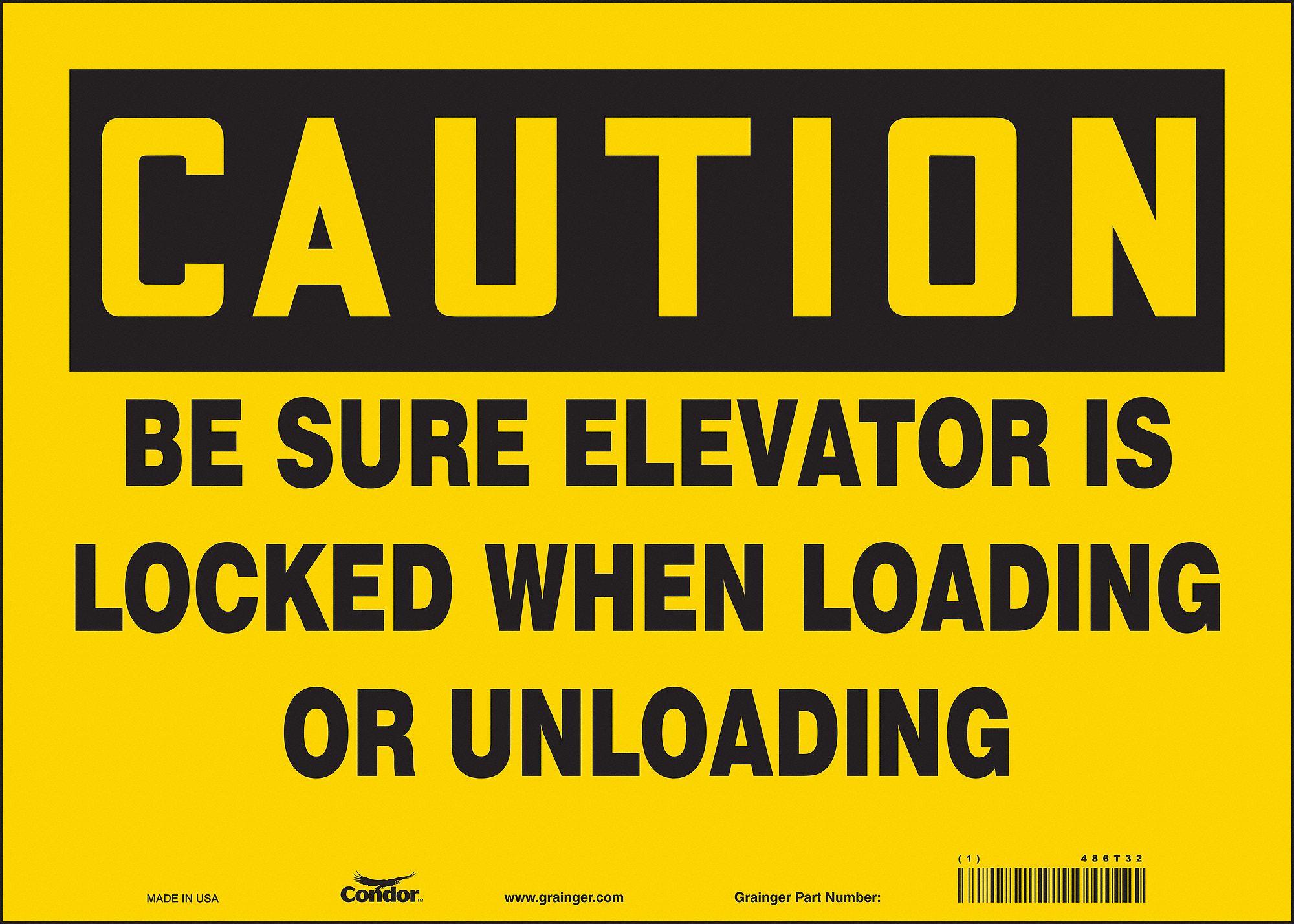 Safety Sign, 10 in x 14 in, Vinyl