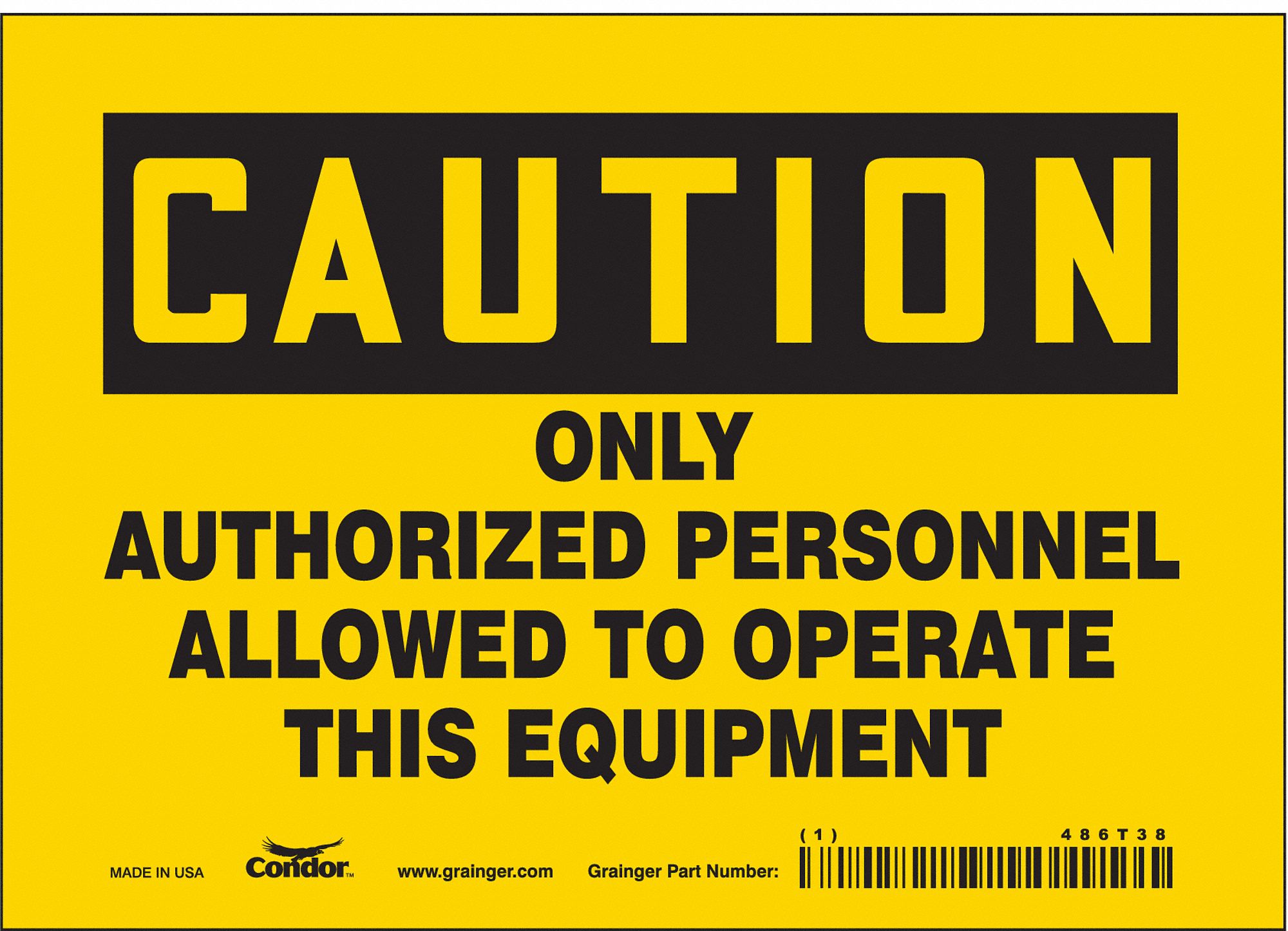 PANNEAU SECURITE,5PO X 7PO,VINYLE