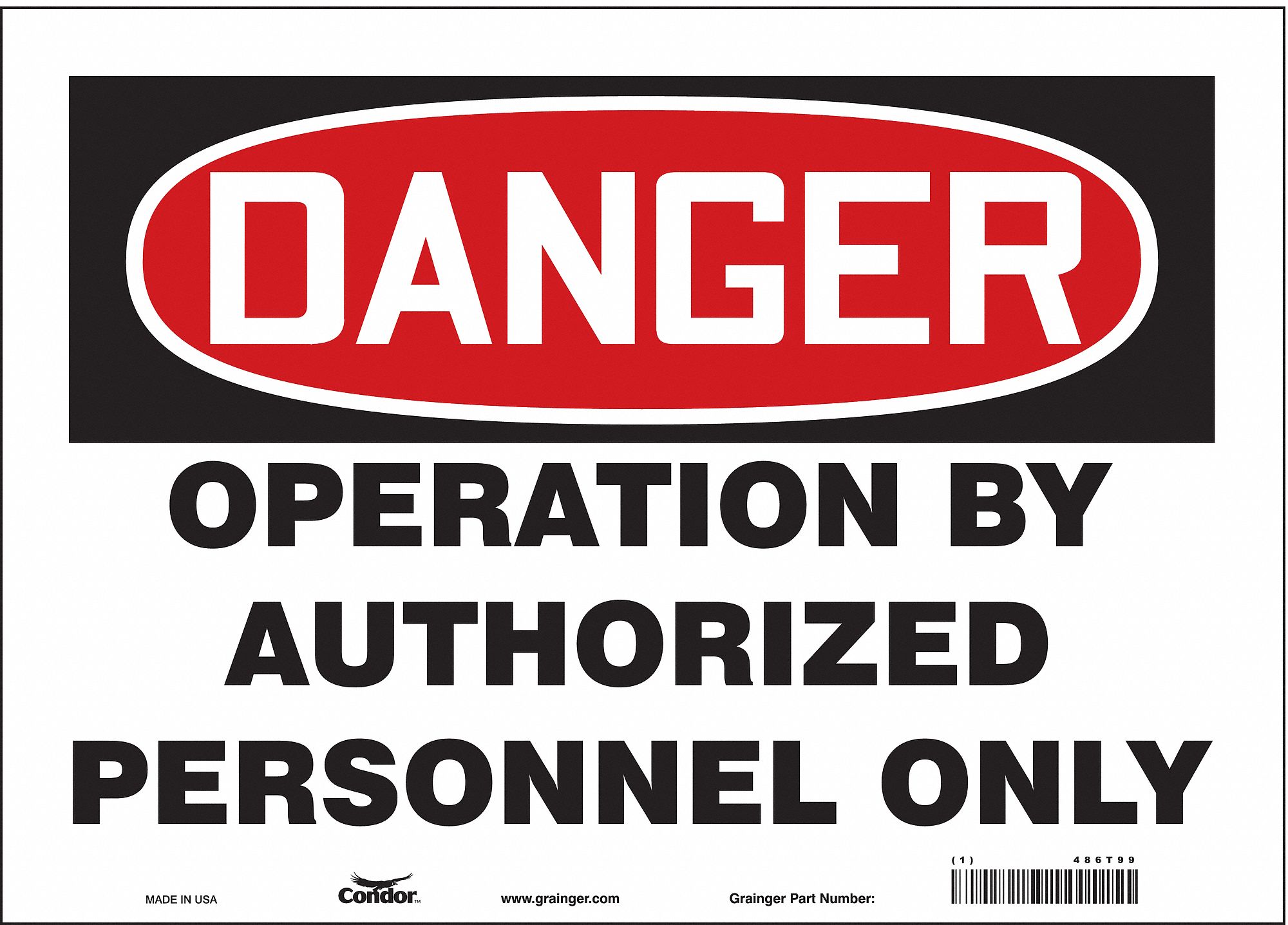Safety Sign: Vinyl, Adhesive Sign Mounting, 10 in x 14 in Nominal Sign Size, Not Retroreflective