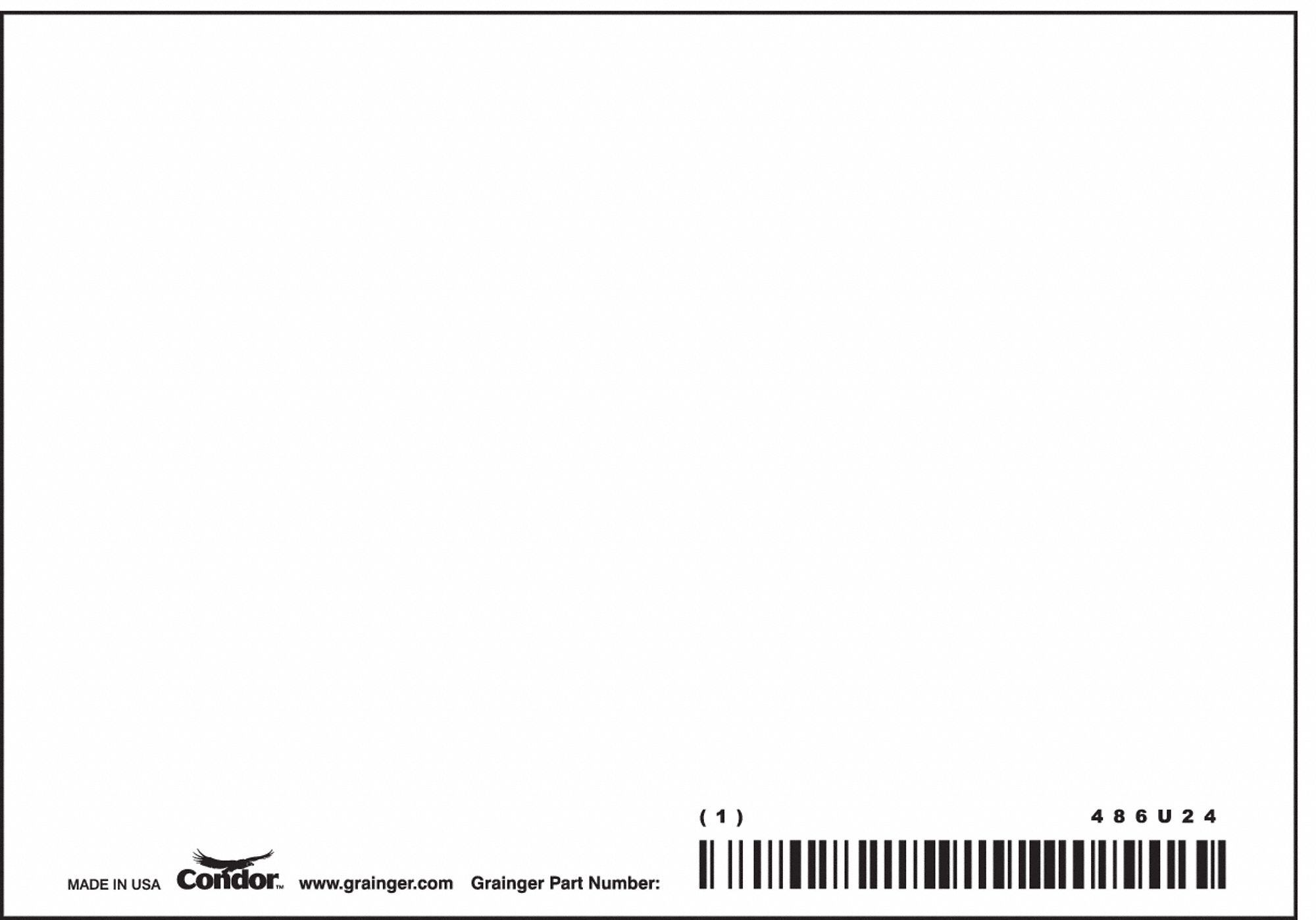 PANNEAU SECURITE,3-1/2PO X 5PO,PLYETHYLN