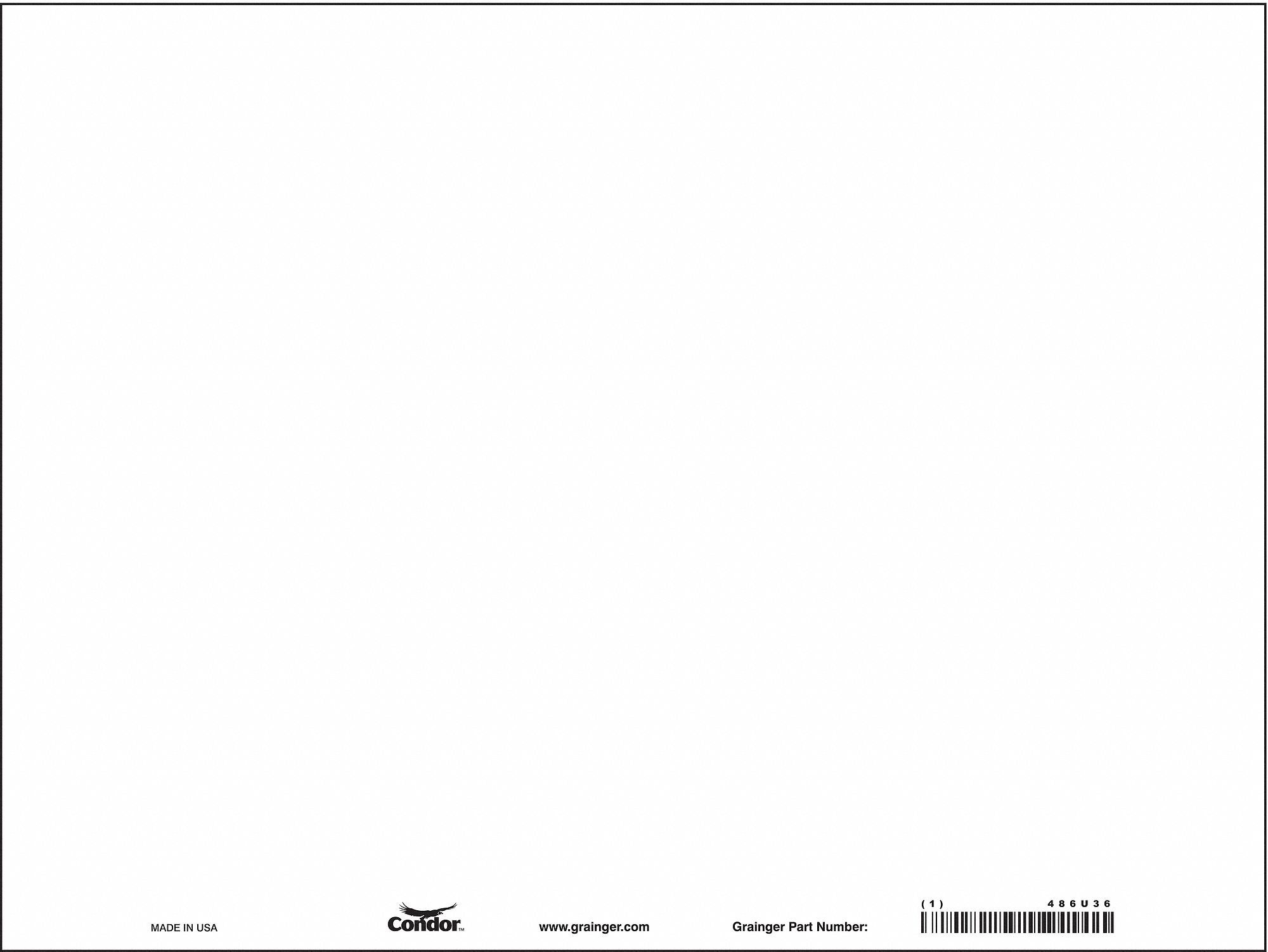 Safety Sign: Vinyl, Adhesive Sign Mounting, 18 in x 24 in Nominal Sign Size, Not Retroreflective