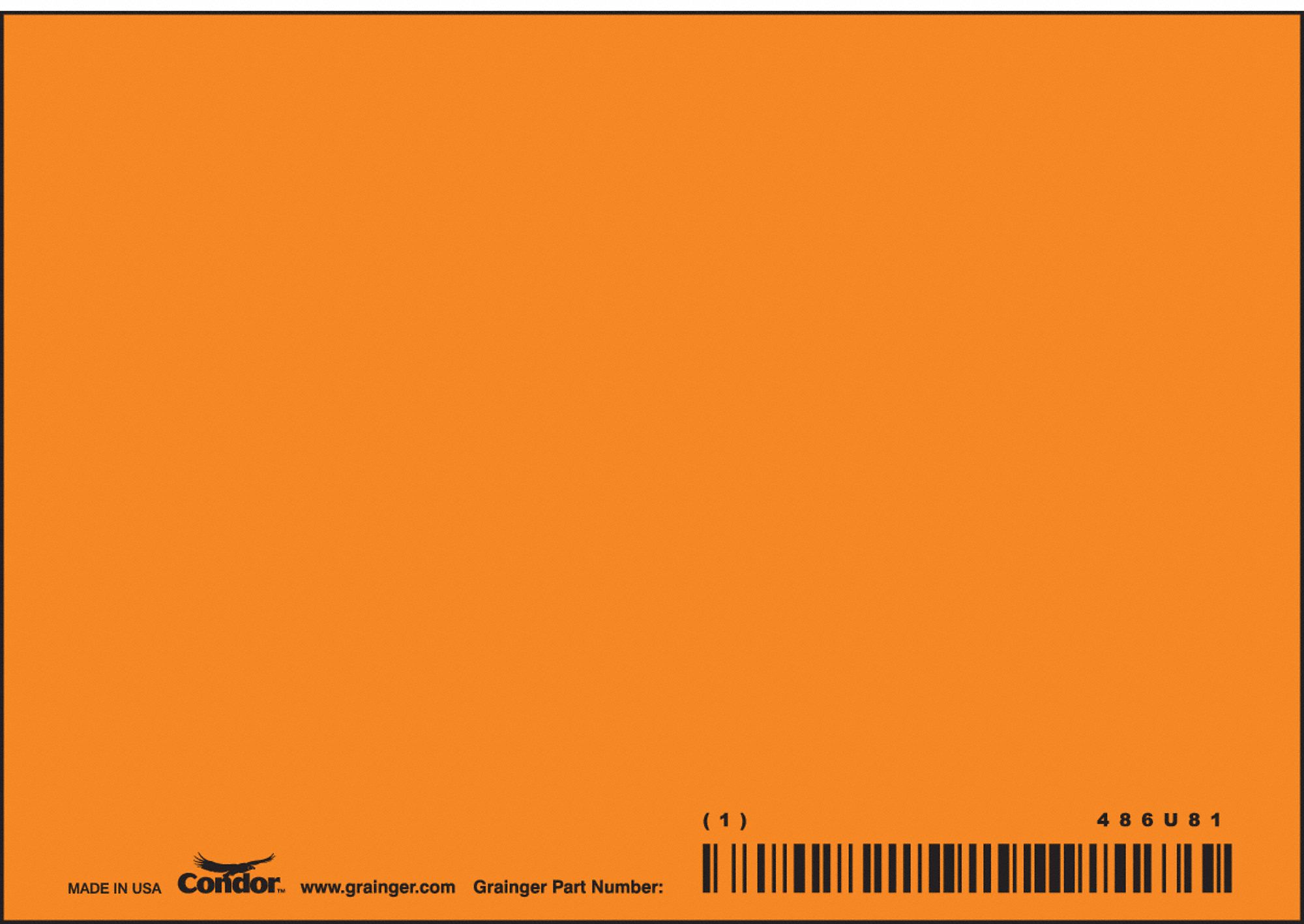 Safety Sign, 3.5in x 5in, Aluminum