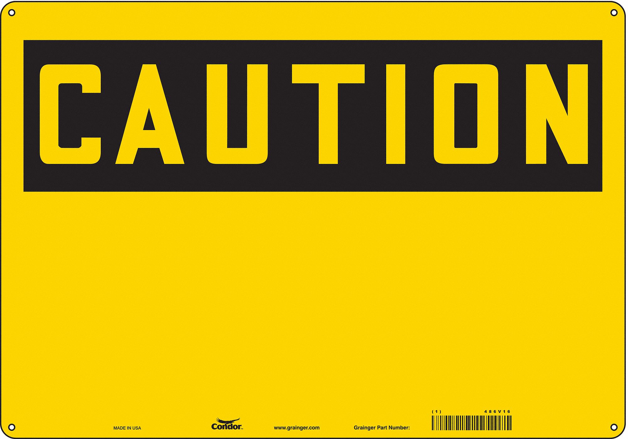 PANNEAU SECURITE,14PO X 20PO,POLYETHYLEN