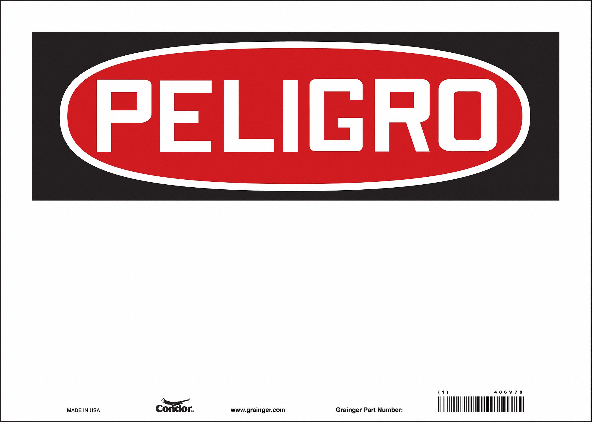 Safety Sign: Vinyl, Adhesive Sign Mounting, 10 in x 14 in Nominal Sign Size, Not Retroreflective