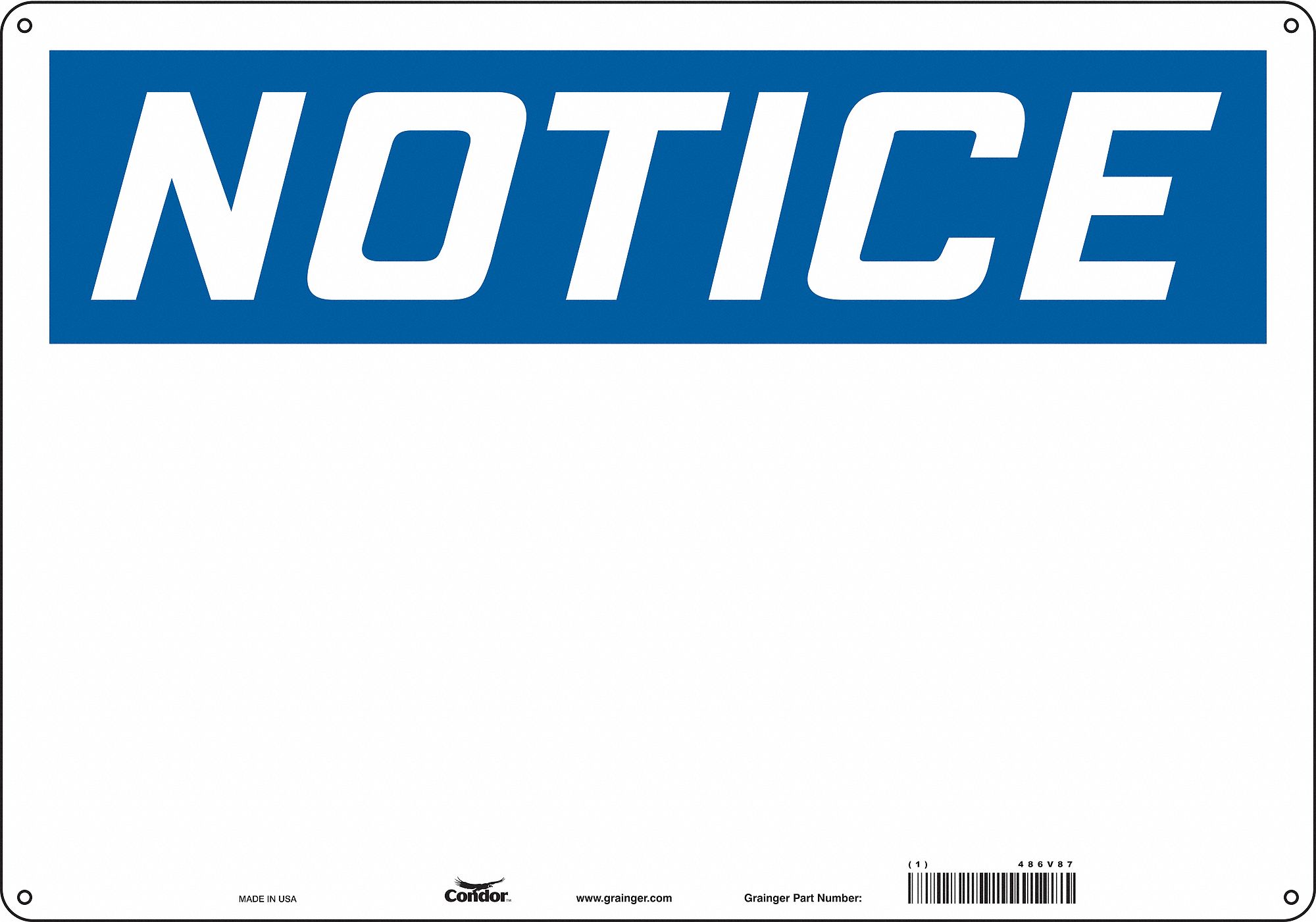 PANNEAU SECURITE,14PO X 20PO,ALUMINIUM