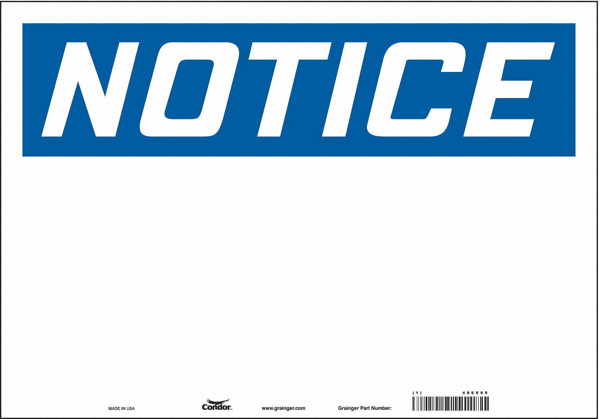 Safety Sign: Vinyl, Adhesive Sign Mounting, 14 in x 20 in Nominal Sign Size, Not Retroreflective