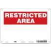 Restricted Area: Blank Signs