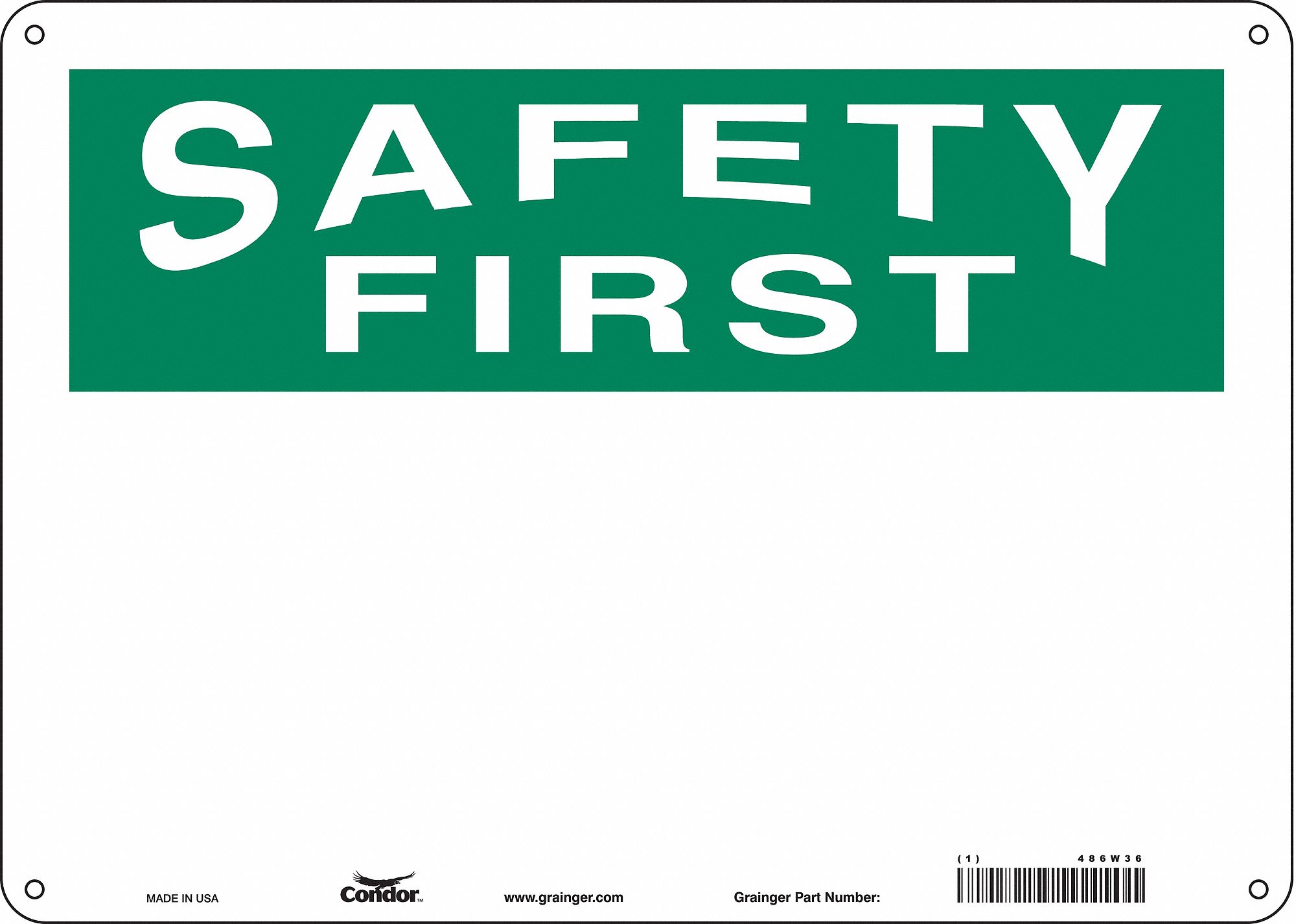 PANNEAU SECURITE,10PO X 14PO,ALUMINIUM