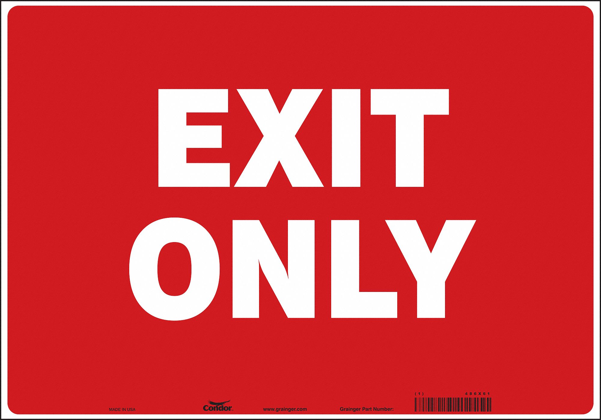 PANNEAU SECURITE,14PO X 20PO,VINYLE