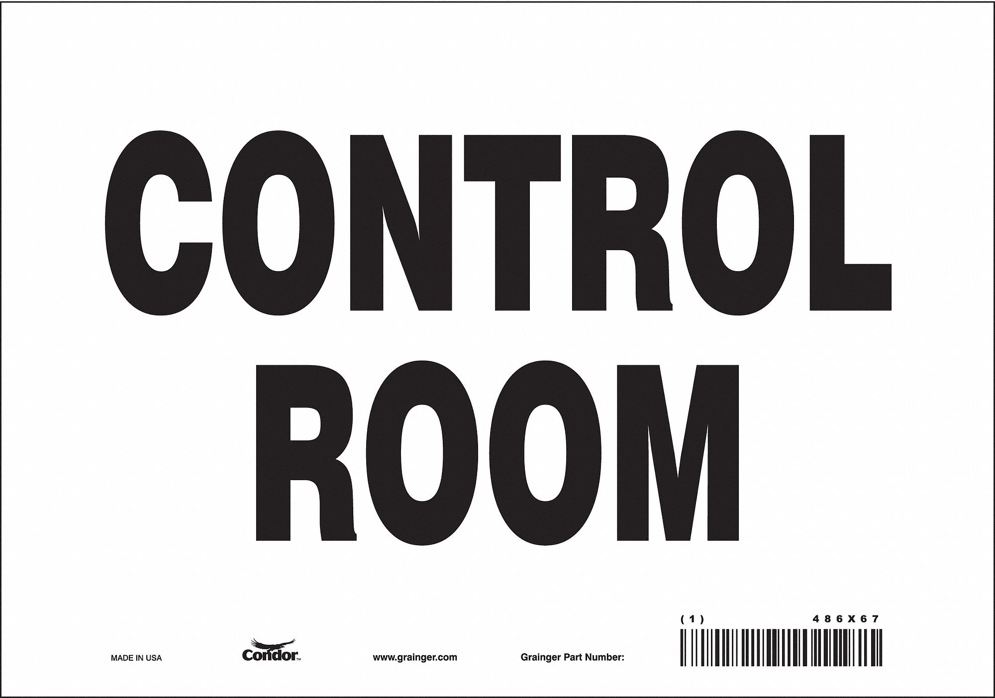 Safety Sign: Vinyl, Adhesive Sign Mounting, 7 in x 10 in Nominal Sign Size, Not Retroreflective