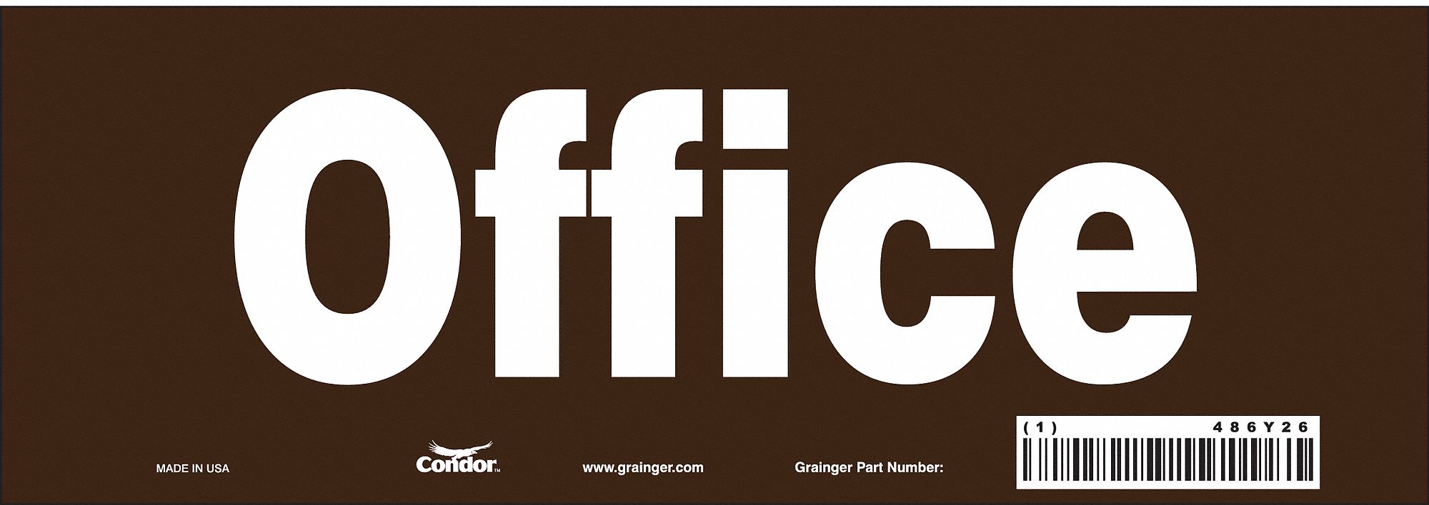 Safety Sign, 3 1/2 in x 10 in, Vinyl