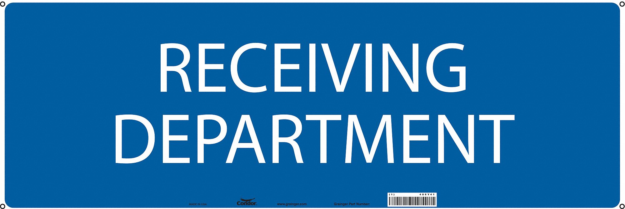 SAFETY SIGN,28" W,10" H,0.032" THICKNESS