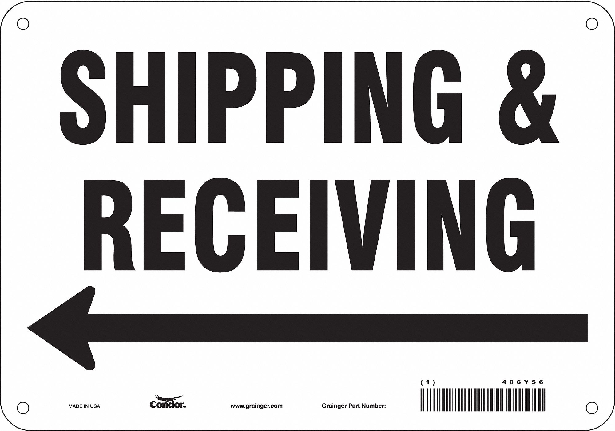 PANNEAU SECURITE,7PO X 10PO,ALUMINIUM