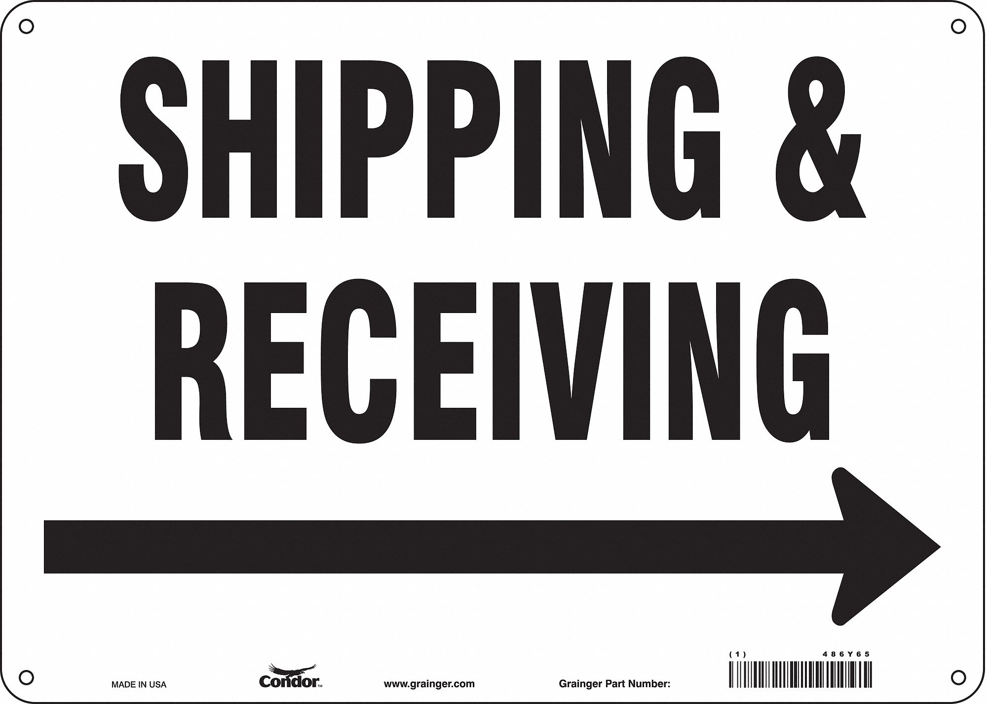 PANNEAU SECURITE,10PO X 14PO,POLYETHYLEN