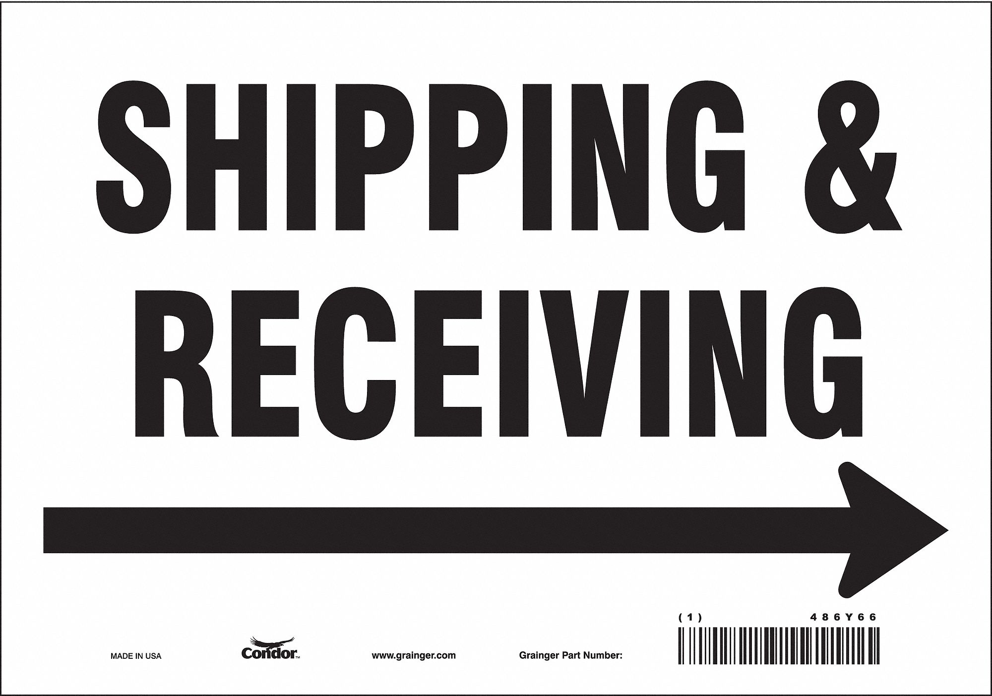 Safety Sign: Vinyl, Adhesive Sign Mounting, 7 in x 10 in Nominal Sign Size, Not Retroreflective