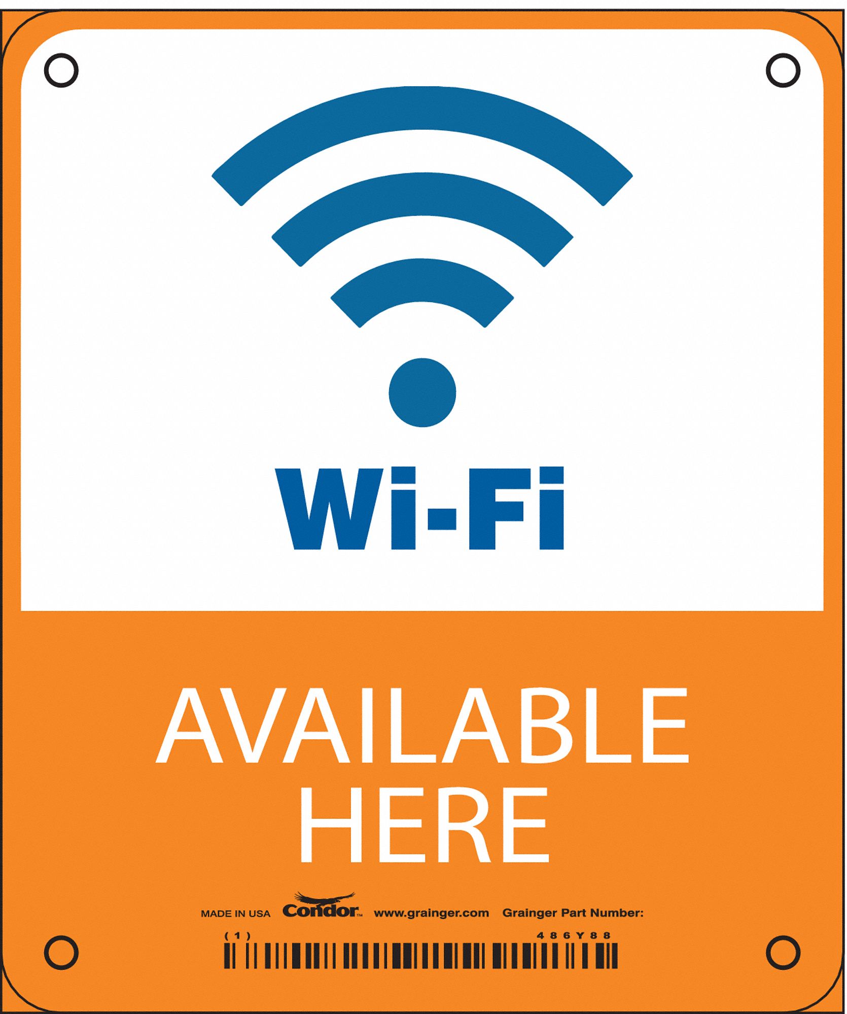 Safety Sign, 6 1/4 in x 5 1/4 in, Aluminum