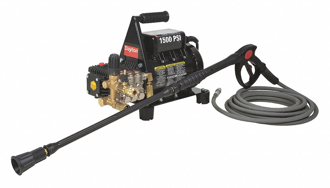 ELECTRIC PRESSURE WASHER,COLD,1500PSI