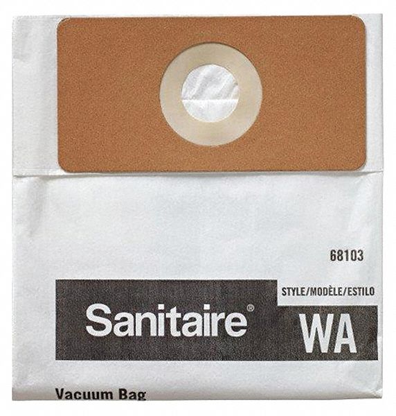 Vacuum Bag: Sanitaire, SC6093A, Dry, Paper, 2-Ply, Std, 6810310