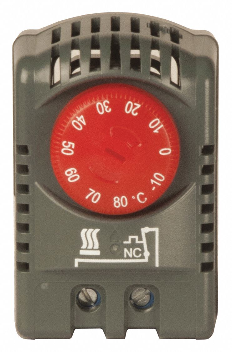 WIEGMANN Thermostat 55° to 175°F, Open on Rise, 16 A Full Load Amps