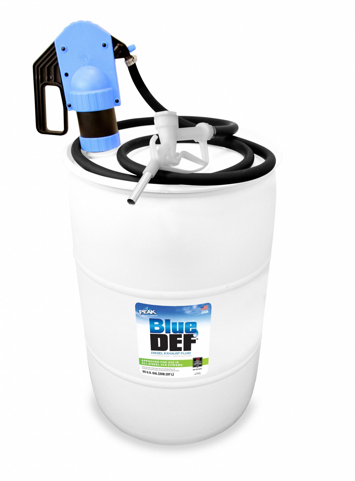 BLUE DEF Hand Operated Drum Pump Piston, 55 gal For Container Size, 16