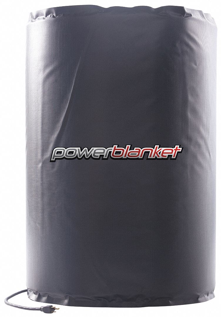 BLUE DEF, 115V AC, 800 W Watts, Drum Heat Blanket 487A89DEFDH55BDA Grainger