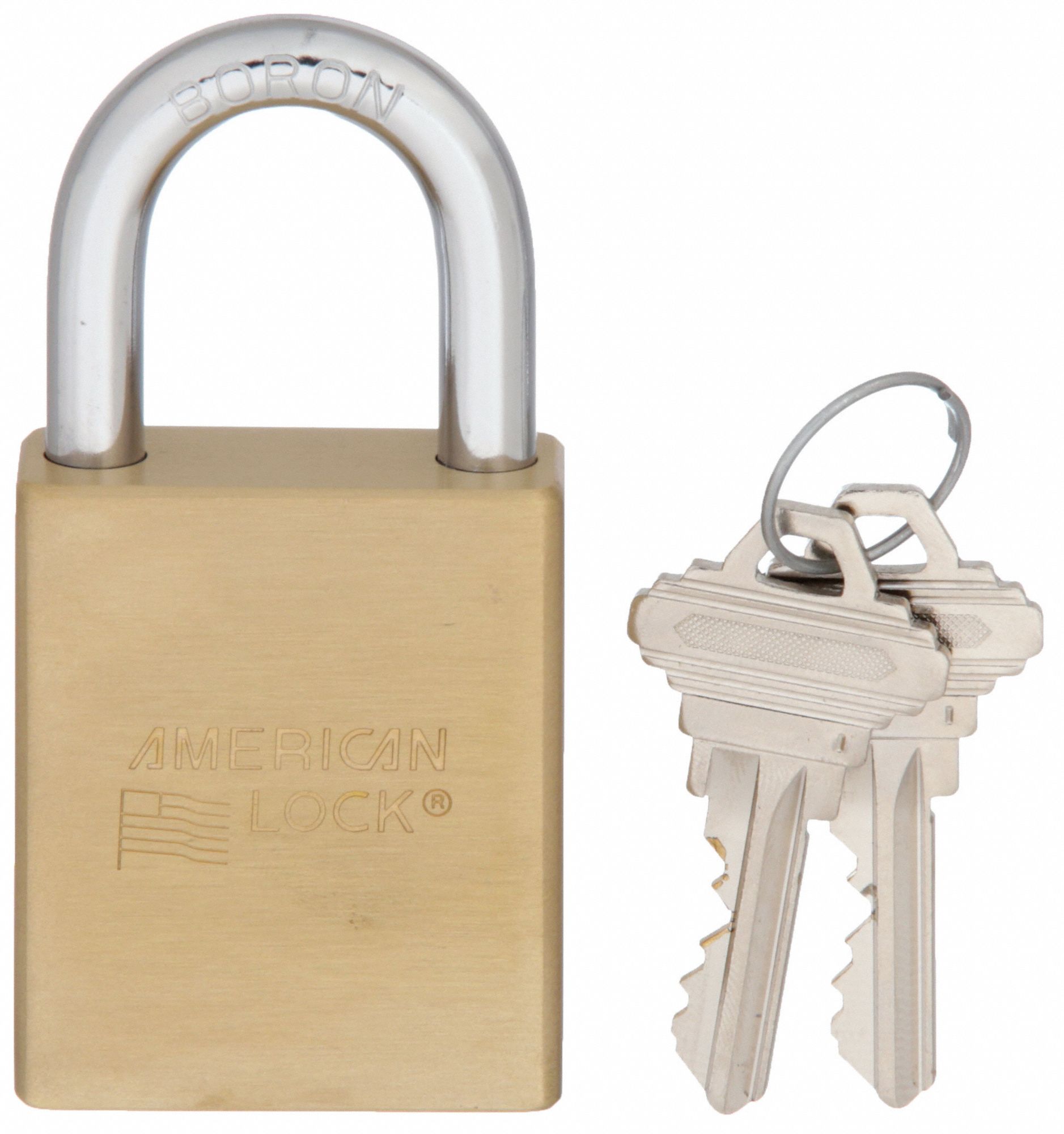 Padlock: 1 1/8 in Vertical Shackle Clearance, 15/16 in Horizontal Shackle Clearance, 04T1111 Key