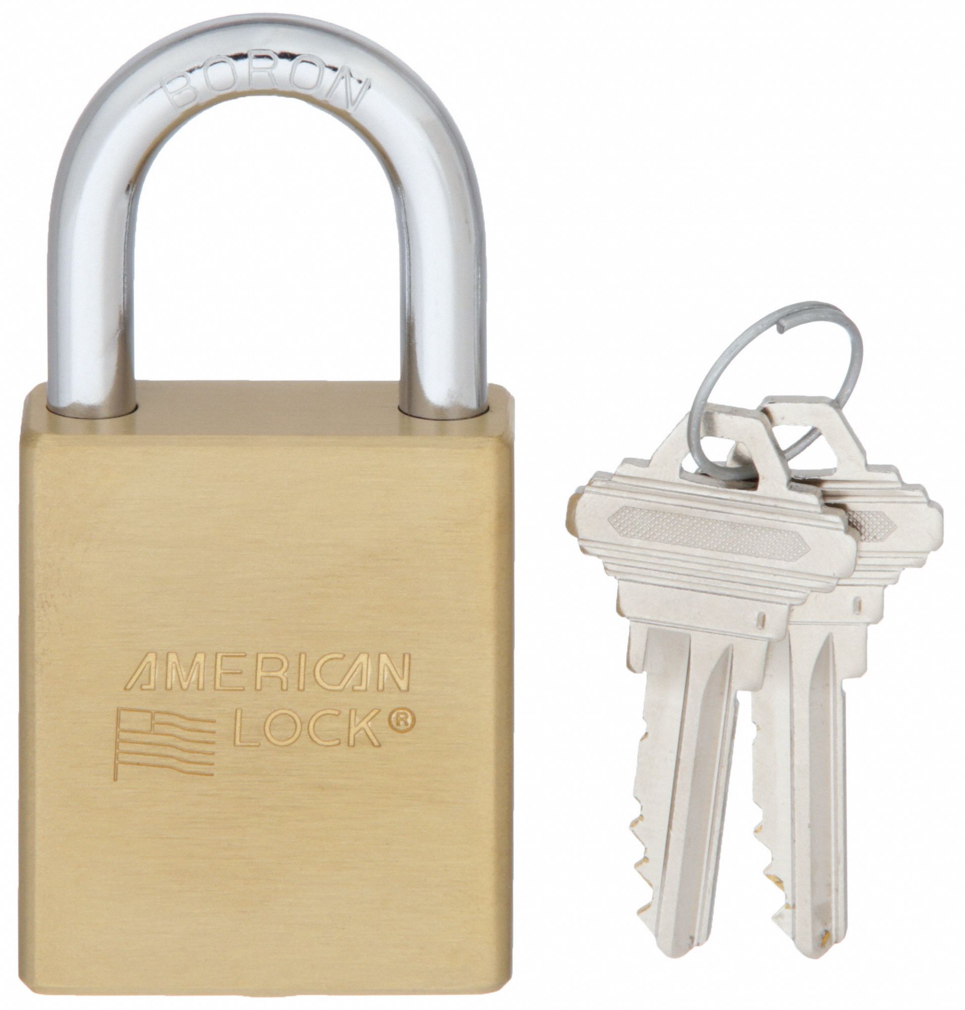 American Lock A3650D045KD Keyed Padlock, 15/16 in, Rectangle, Gold