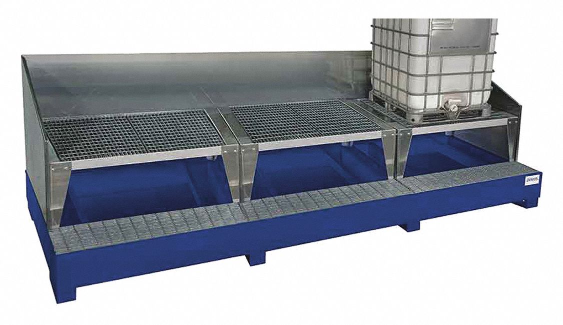 DENIOS IBC Containment Sump, Uncovered, 625 gal Spill Capacity, 15,000