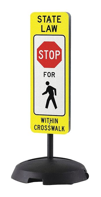 Sign Stand, Base 23" W, 48" H, Plastic