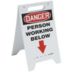 Danger: Persons Working Below Folding Signs