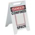 Danger: Confined Space Folding Signs