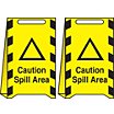 Caution: Spill Area Folding Signs image