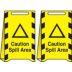 Caution: Spill Area Folding Signs