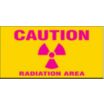 Caution Radiation Area Sign Slider Message Inserts