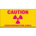 Caution Contamination Area Sign Slider Message Inserts