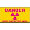 Danger High Radiation Area Sign Slider Message Inserts