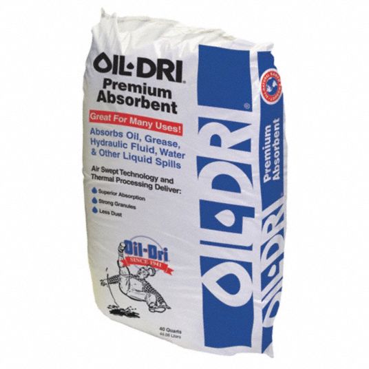 Absorb N Dry - Mixed Size Grains Oil Absorbent, Pallet of 50 Bags