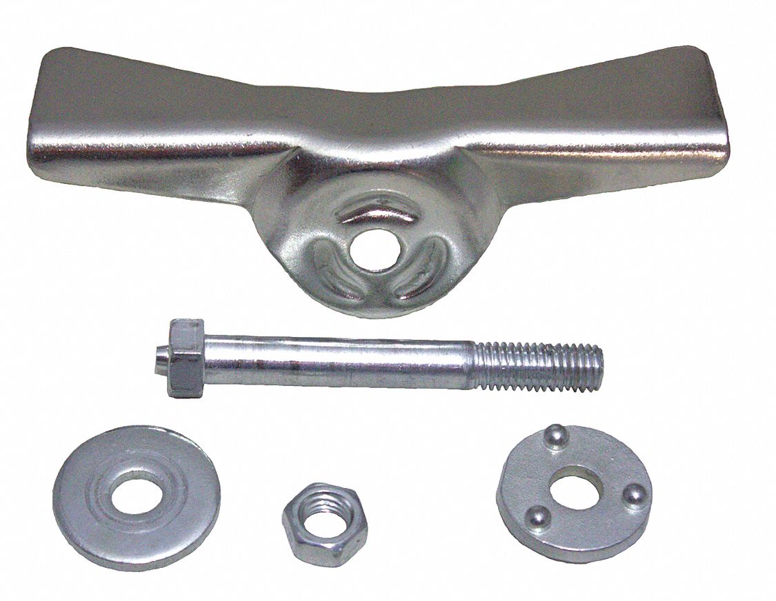 GRAINGER APPROVED Caster Brake Kit, Steel, Left Side, For Wheel Dia. 4