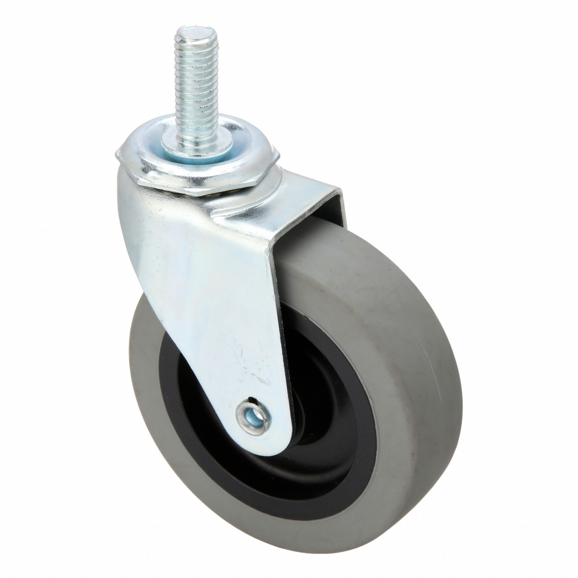 GENERAL PURPOSE THREADED STEM CASTER, 3 IN WHEEL DIAMETER, 120 LB, 3&frac12; IN MOUNTING H
