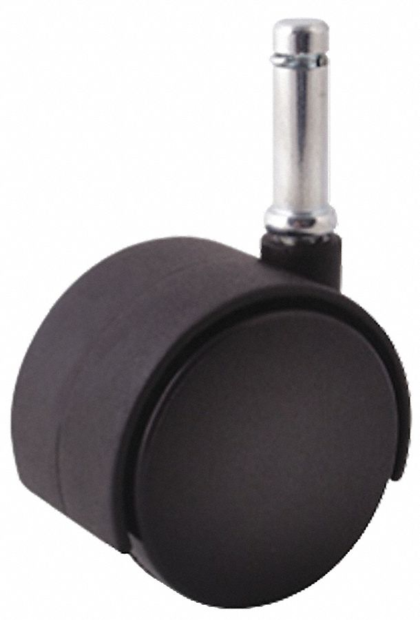 GRAINGER APPROVED P3S-NB60G-SG5 Stem Caster,2 3/8"dia,Nylon,100lb 487G65