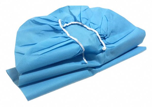 Cot Sheet: Full Cot, 90 in Overall Lg, 36 in Overall Wd, Blue, Polypropylene