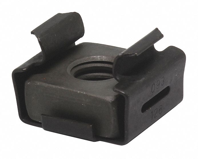 Cage Nut Square PK25 1//4-20 Steel