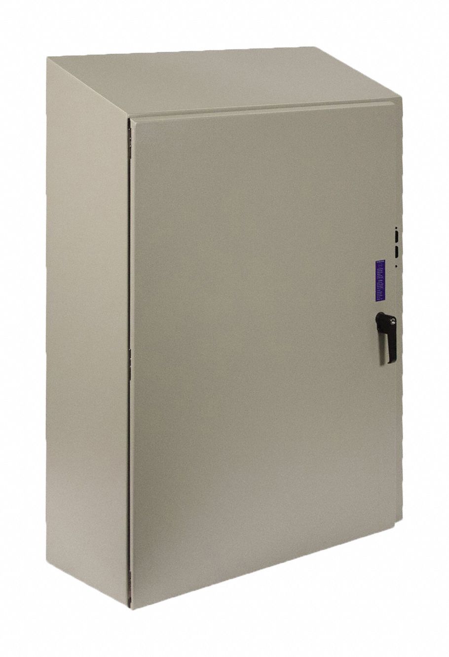 WIEGMANN, 1/4 Turn Latch, 42 in Nominal Enclosure Ht, Sloped Top