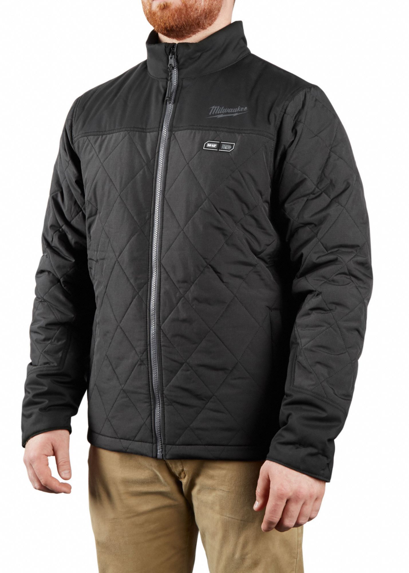 MILWAUKEE Heated Jacket, 3X, Mens, 12V Battery 487P99203B213X