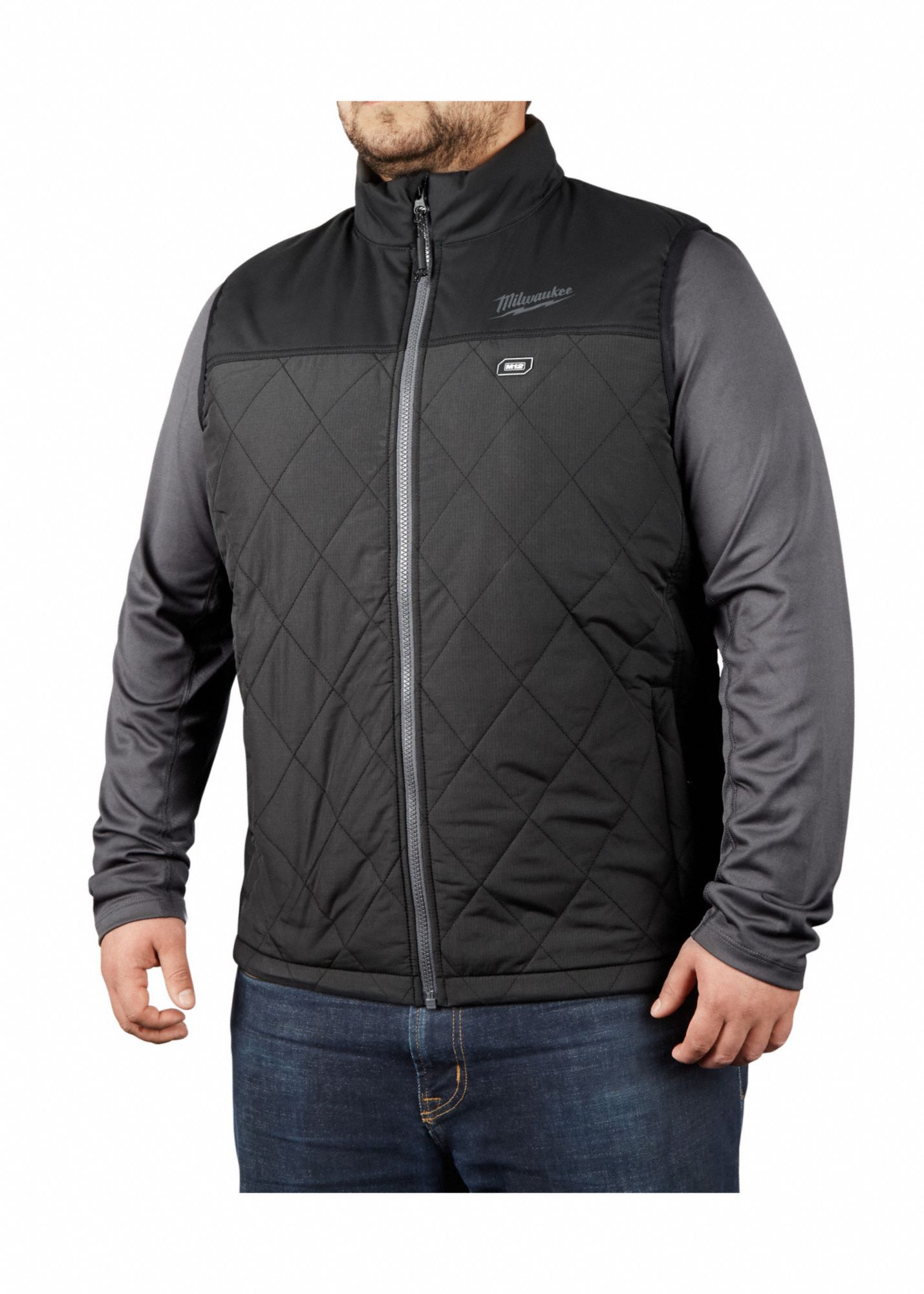 MILWAUKEE Heated Vest, 3XL, Mens, 12V Battery 487R11303B213X Grainger