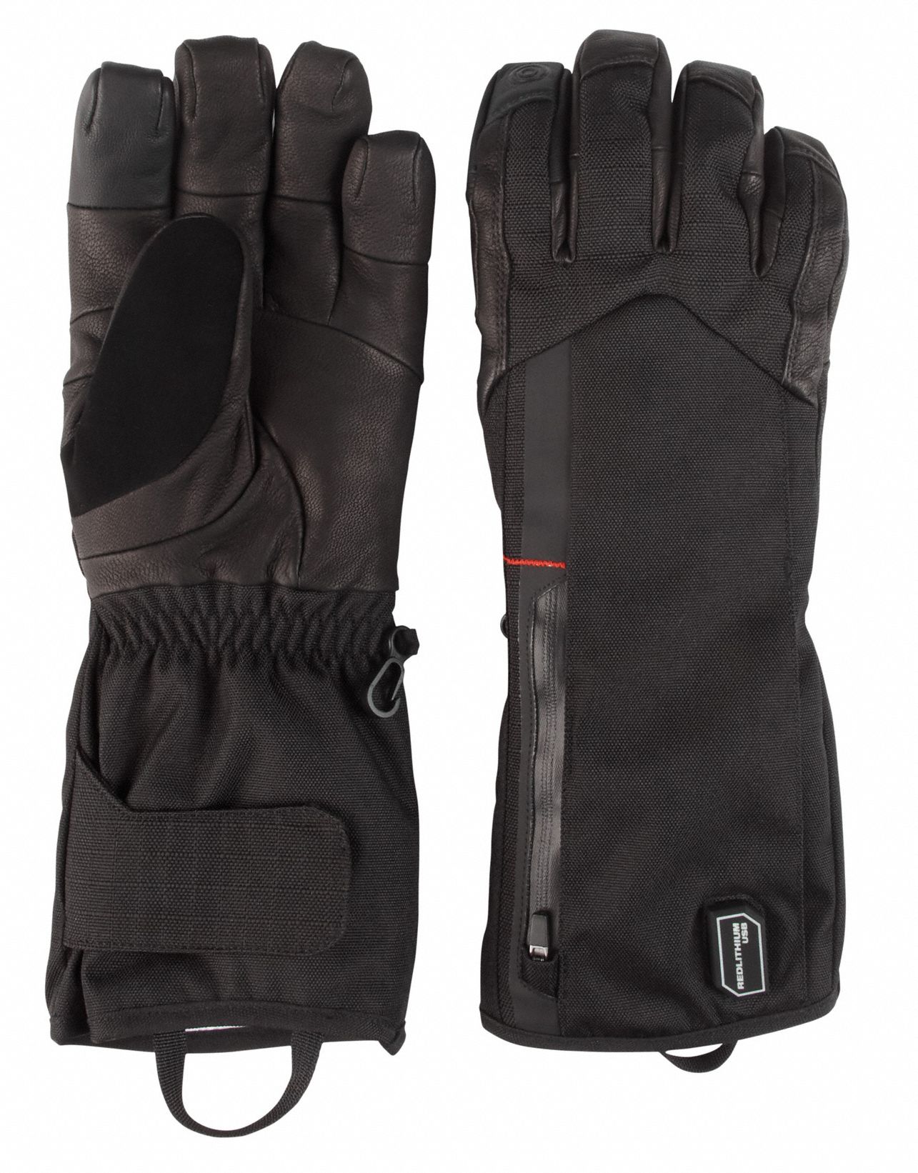 MILWAUKEE Heated Gloves, Black, Polyester Outer Material 487R30561