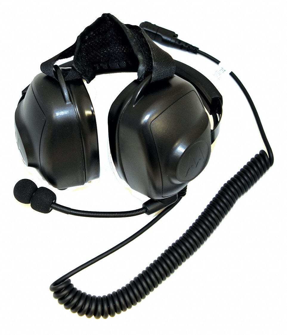Headset: Behind-the-Neck Earmuff, 24 dB NRR, Wired for XPR3000, XPR3000e, DP3000e Series