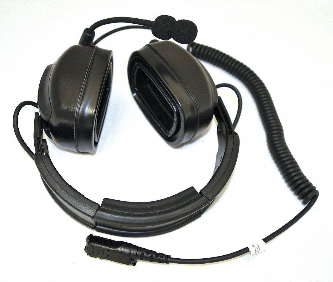 MOTOROLA, OvertheHead Earmuff, 24 dB NRR, Headset 487U41PMLN7465A