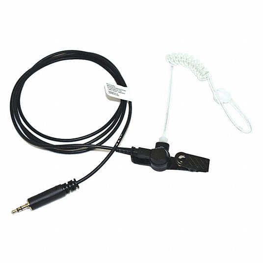 Single Wire Earpiece with Reinforced Cable for Motorola Radios XPR6380 XPR6580 XPR7380 XPR7580 XPR7350e XPR7380e XPR7550e XPR7580e Acoustic Tube Surveillance Headset 